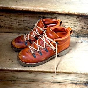 Women's Brown Lace-Up Boots